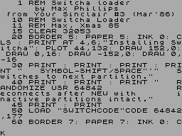 Screen from Switcha