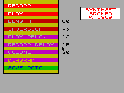 Screen from Synthset