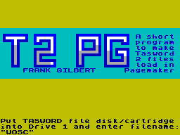 Screen from T2-PG