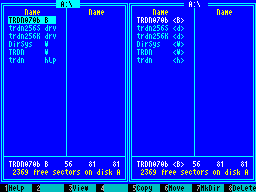 Screen from TR-DOS Navigator