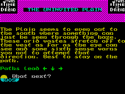 Screen from T'Was a Time of Dread