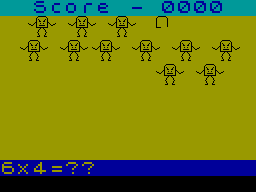 Screen from Table Invaders