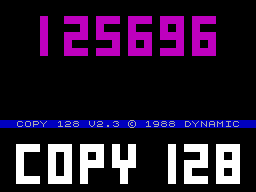 Screen from Tape-File Copy 128K