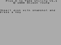 Screen from Tape-Snap