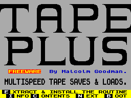 Screen from Tape Plus
