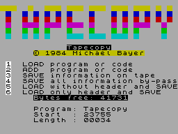 Screen from Tapecopy