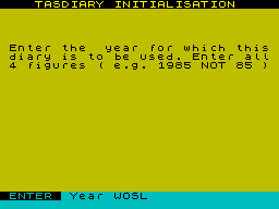 Screen from Tas-Diary