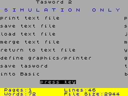 Screen from Tassizes