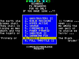 Screen from Techno93 Demo