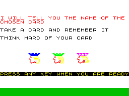 Screen from Telepathic Computer