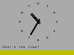 Screen from Telling the Time + Money