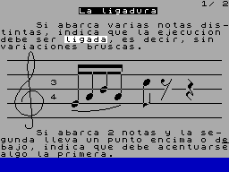 Screen from Teoria de la Musica - Curso II