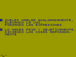 Screen from Test de Caracter