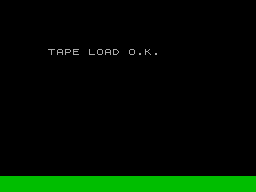 Screen from Test Tape