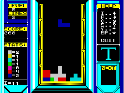 Screen from Tetris