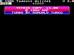 Screen from Tetris Copy