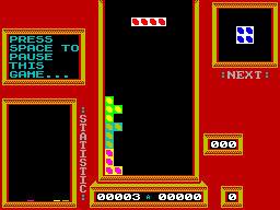 Screen from Tetris