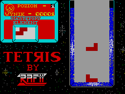 Screen from Tetris