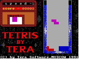 Screen from Tetris