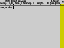 Screen from Text Machine