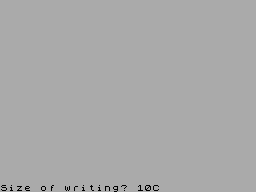 Screen from Text Printer