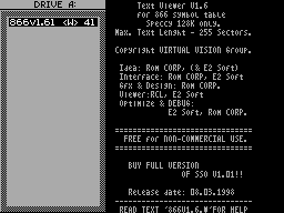 Screen from Text Viewer