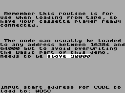 Screen from Textload