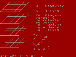 Screen from 3D Tic-Tac-Toe