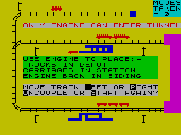 Screen from The Times Book of Computer Puzzles & Games
