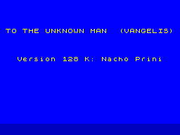 Screen from To the Unknown Man
