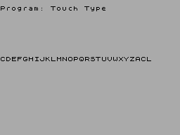 Screen from Touch Type