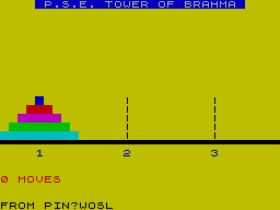 Screen from Tower of Brahma