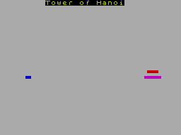Screen from Tower of Hanoi