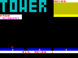 Screen from Tower of Hanoi