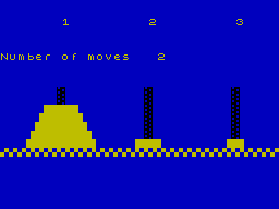 Screen from The Towers of Hanoi