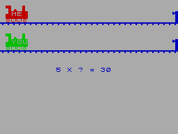 Screen from Train Race