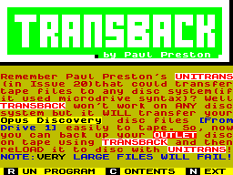 Screen from Transback