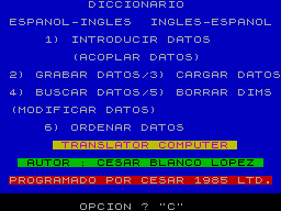 Screen from Translator