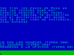 Screen from Tras la Venta del Cuadro