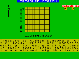 Screen from Treasure Search