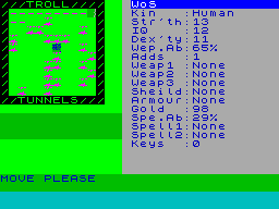 Screen from Troll Tunnels