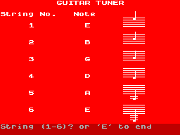 Screen from Tunatone