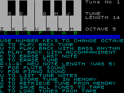 Screen from Tunemaker