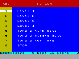 Screen from Tuner