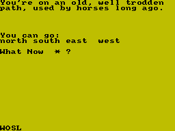 Screen from Tunnel Adventure