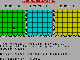Screen from Tunnel Escape