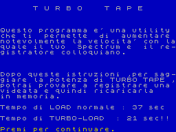 Screen from Turbo-Tape