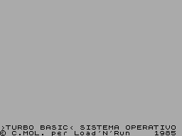 Screen from Turbo BASIC