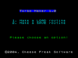 Screen from Turbo Maker