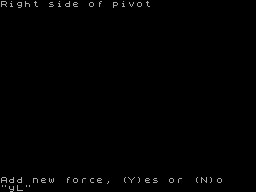 Screen from Turning Moment Caculator